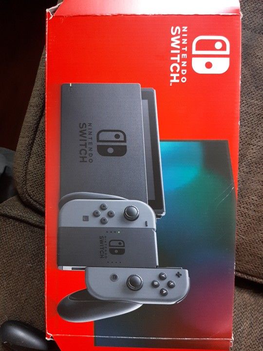 Nintendo Switch 32GB Console with Gray Joy‑Con With 3 Games