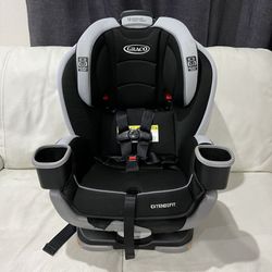 Graco EXTEND 2FIT ALL IN ONE car seat, double facing, new born to Kid, recliner, convertible