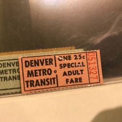 VINTAGE METRO TRANSIT TICKETS NOW RTD