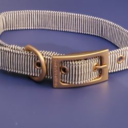 Railroad Stripe Dog Collar By Boots and Barkley