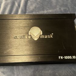 1000 Watt Car Amp For Bass Sonido Mask FX-1000.1D Works Great 