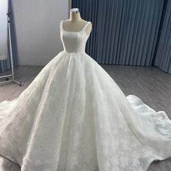 White Ballgown Wedding Dress