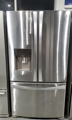Kenmore 3 Door Stainless Steel Refrigerator Fridge
