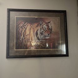 Home Interiors Tiger Art