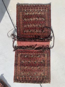 Afghan wool saddle bag