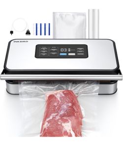 Vacuum Sealer Machine with 160W Double Pump, Full Automoatic Pro Vacuum Sealer for Food Preservation