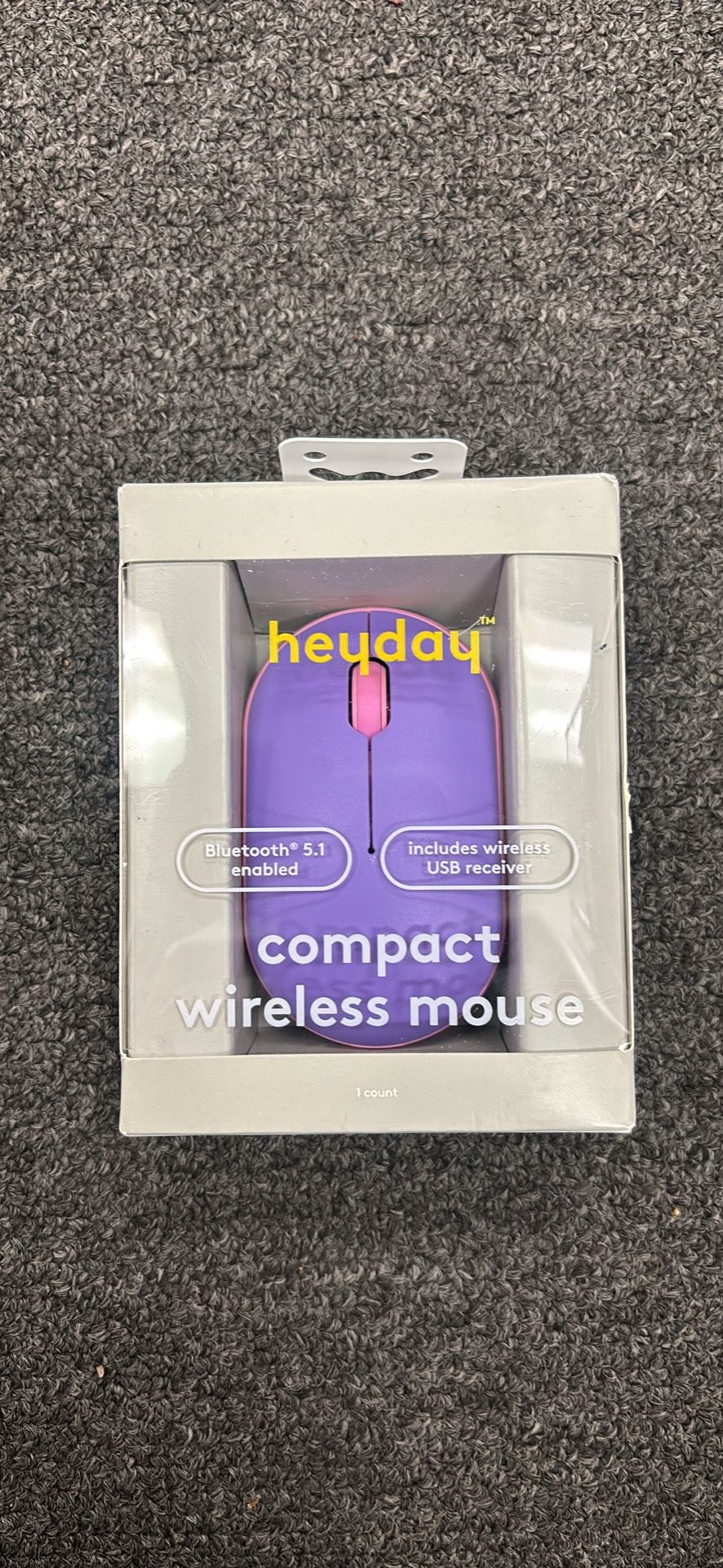 Bluetooth Mouse - Heyday™ Purple: USB-a Connection, Wireless Technology