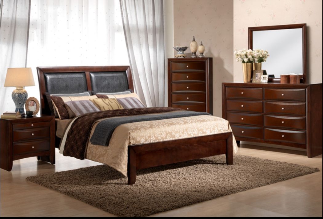 New Year’s sale. Emily Merlot bedroom set $499. Easy finance option. Same day delivery.