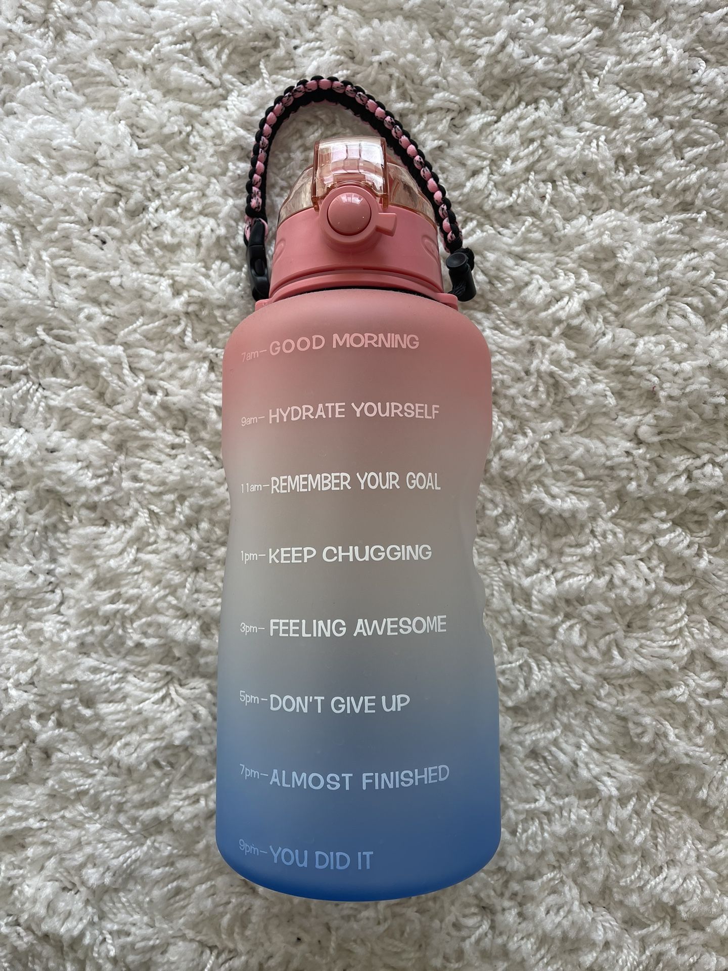 Water Bottle with times Drinks