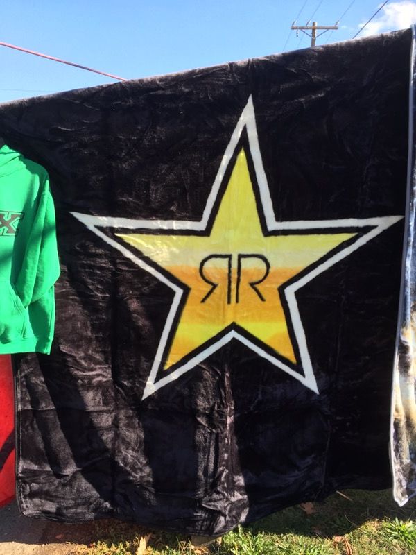 New plush blanket rockstar