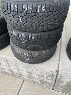 205 55 16 3 tires 80 tread good