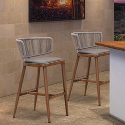 Bar Table, Home Bar Unit with Footrest, Counter Height Pub Table with Storage Shelves for Basement, Living Room, Dining Room