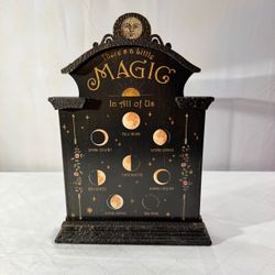 Moon Phase Decorative Wooden Display Stand