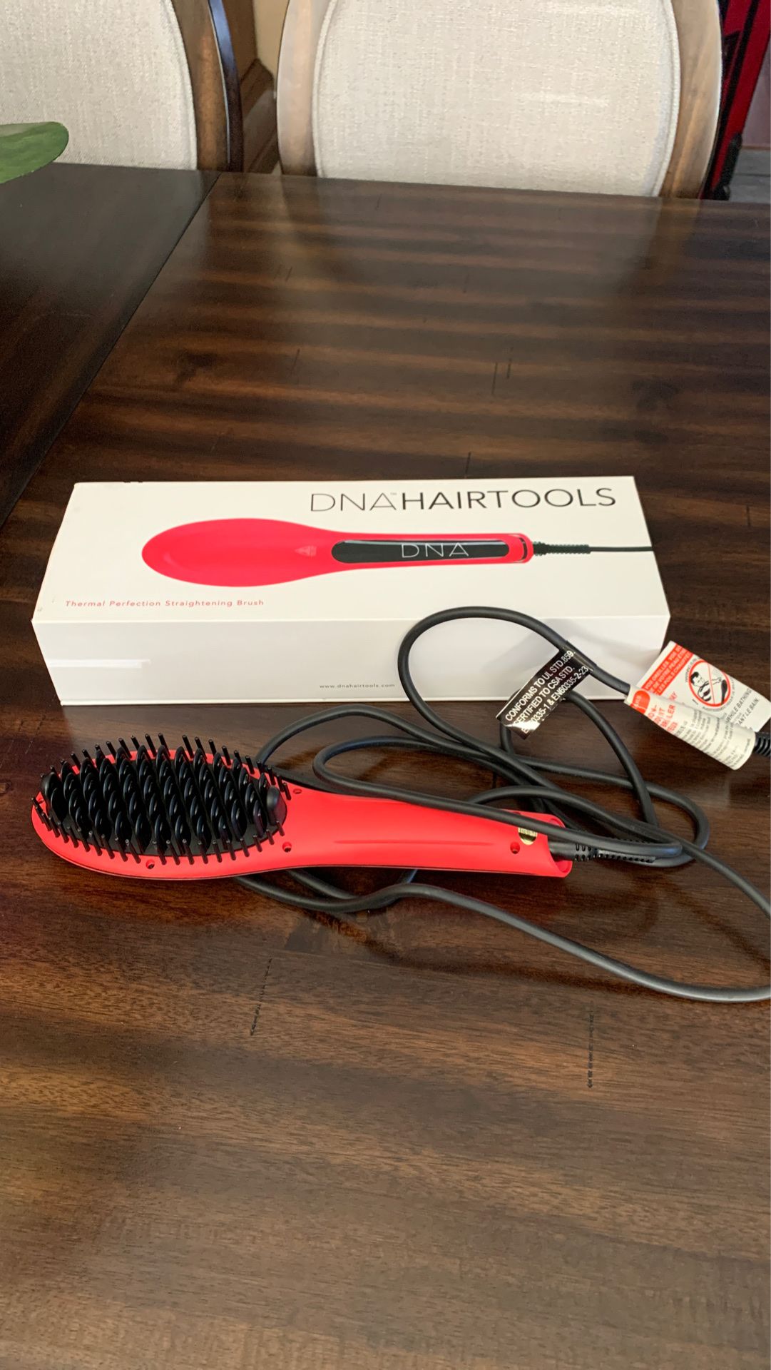 DNA hair tools thermal perfection straightening brush