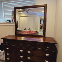 Bed Frame, Dresser And Nightstand 