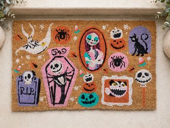 Nightmare Before Christmas Coir Doormat