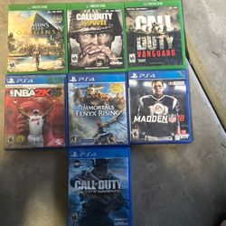 PS4 & XBOX one Games ( Call Of Duty Assassins Creed Immortals Etc ) 