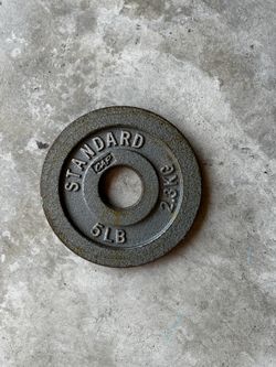 5lb Barbell Plate (2 Gray) $1/lb