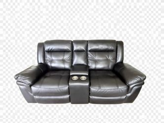 Leather recliner set