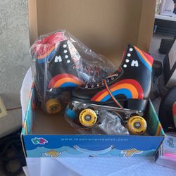 Moxie Roller Skates Rainbow Rider Size 9