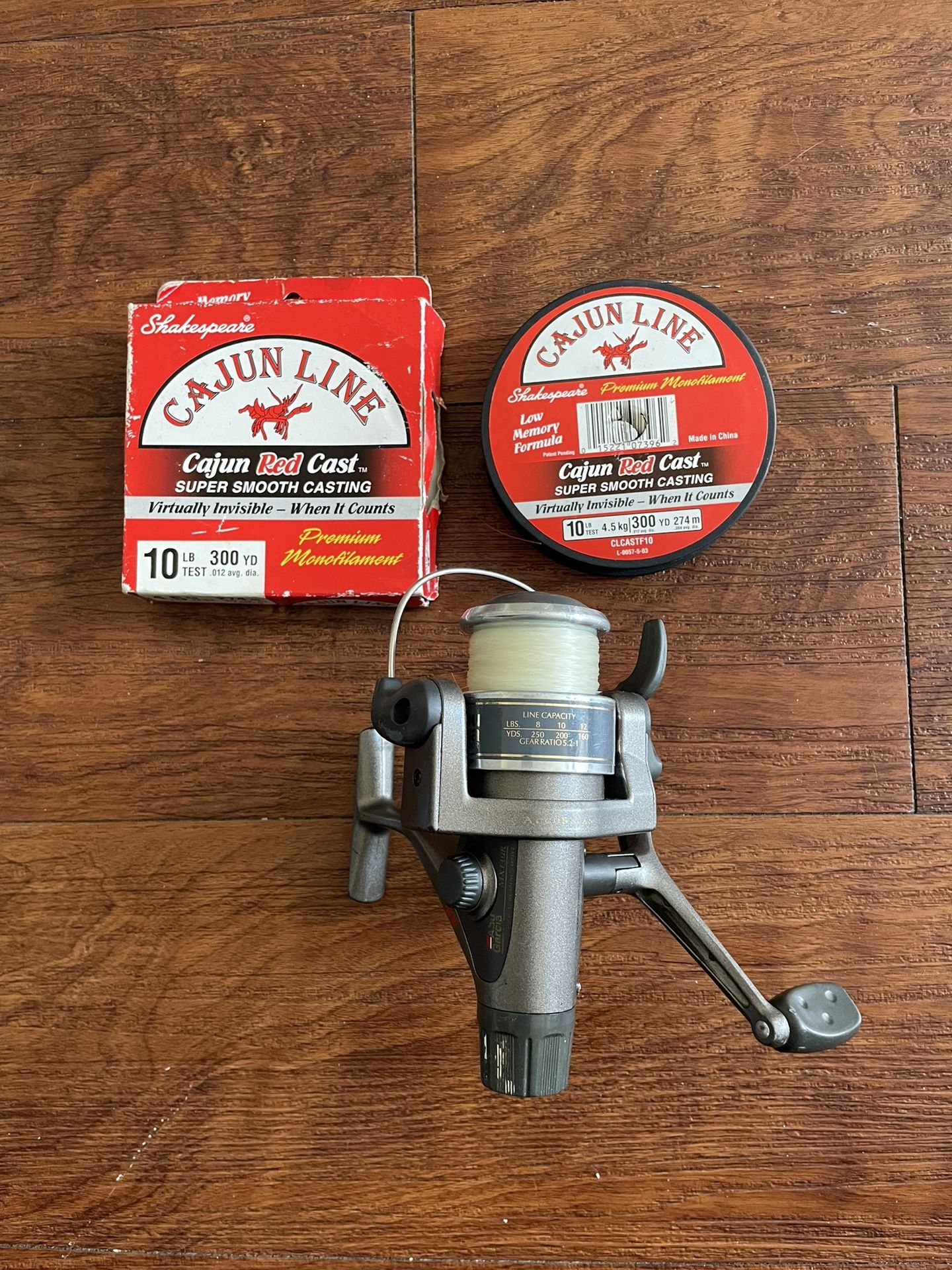 Fishing rod and cajun line