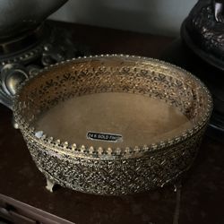 Vintage Ormolu Jewelry Casket Box