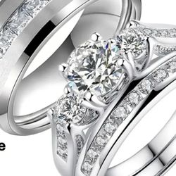 Women And Men Wedding Bands $25-$40