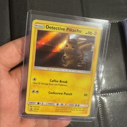 Detective Pikachu Pokemon card 