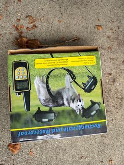 Rechargeable Waterproof Dog Training Collar System – 2 Collars – Never Used