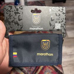NEW Ecuador FEF National Futbol Soccer Team Marathon Wallet Authentic Blue