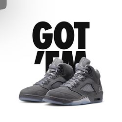 Jordan 5 (Wolf grey) sz 9