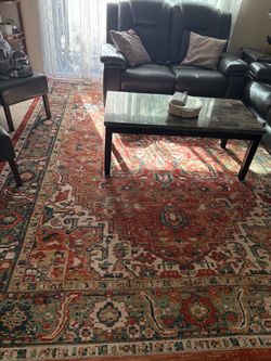 Ashley Furniture Sofa & Loveseat Set + Coffee Table & 9x12 Rug