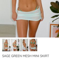 S cover up bikini skirt cute see through
