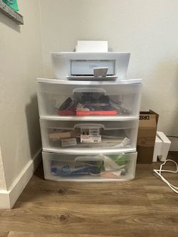 Plastic 3 drawer storage