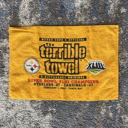 Pittsburgh Steelers Super Bowl XLIII Champions Terrible Towel