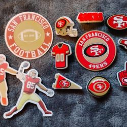 San Francisco 49ers Jibbitz and Stickers 
