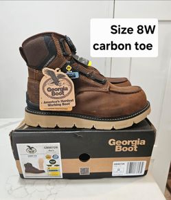 Georgia Carbón Toe Work Boots Size 8W