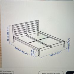 TARVA Bed Frame QUEEN size