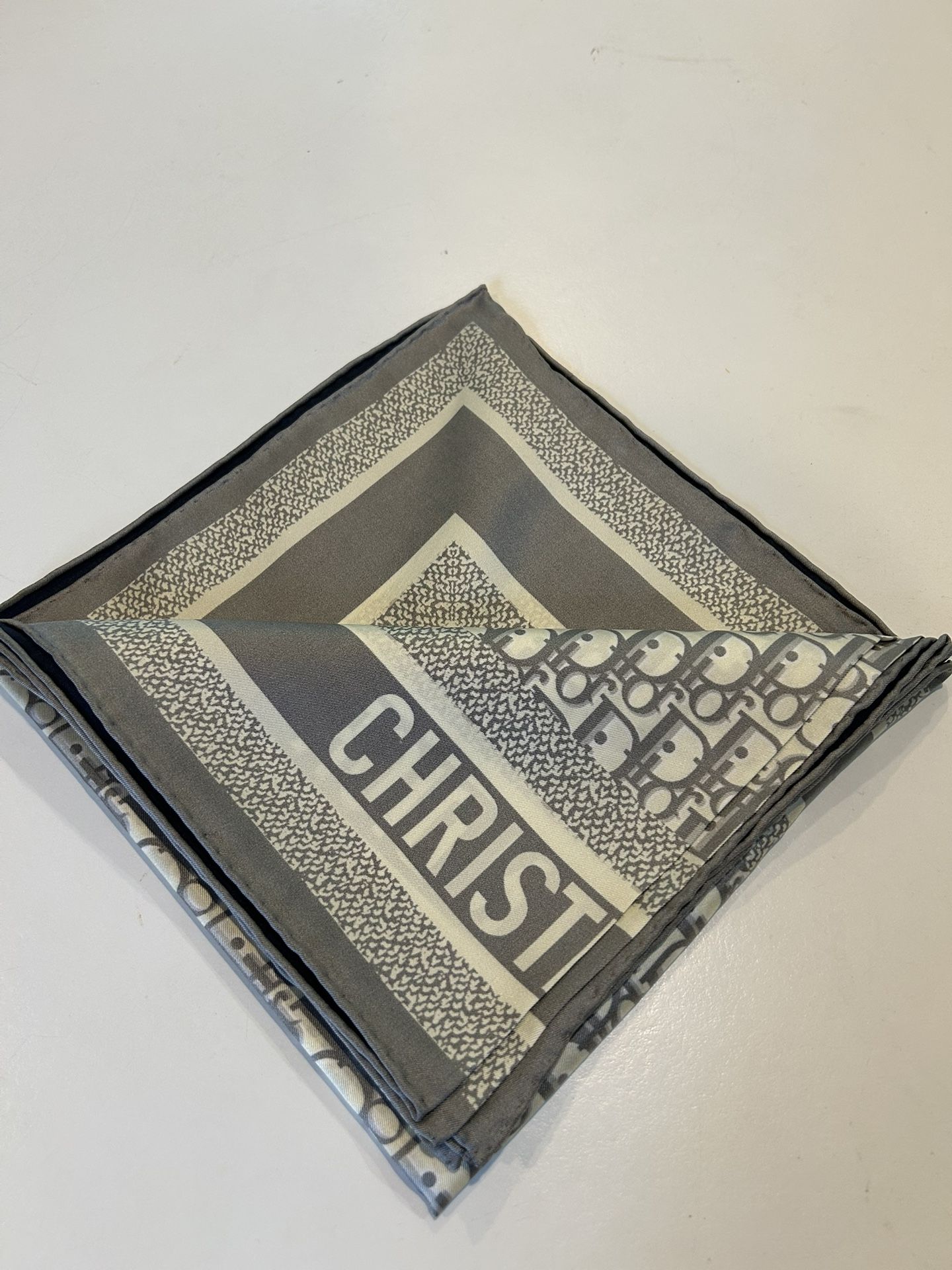 Dior Oblique Square Silk Scarf 90
