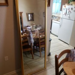 Giant Vintage Mirror 72 In X 28 In