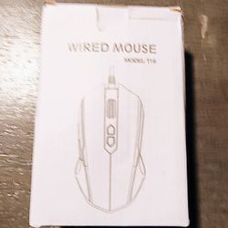 Wired Mouse Model T16 Gaming Mouse RGB LED