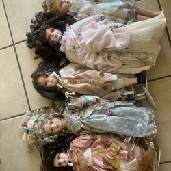 Vintage Porcelain doll bundle 