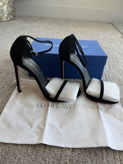 Stuart Weitzman Nudest Black Suede yl55126