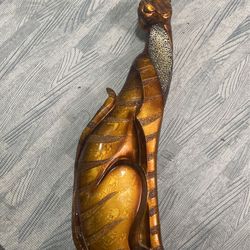 Resin Bronze Color Tiger/leopard  Statue 