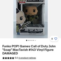John "Soap" McTavish Call Of Duty Funko Pop.