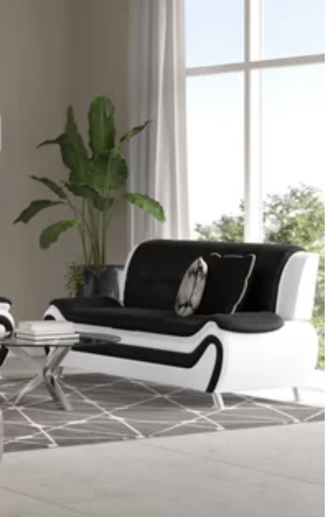 Black White Sofa