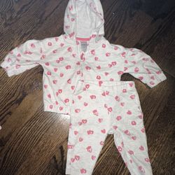 Heart jumpsuit 3 month baby