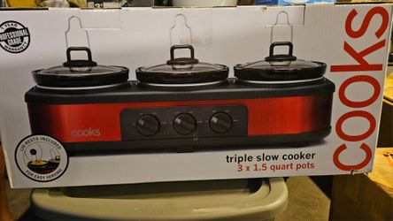 Triple slow cooker