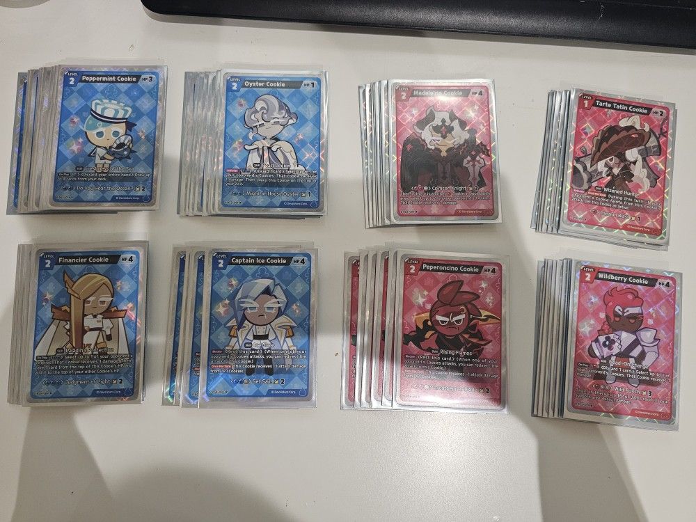 Cookie Run Braverse Tcg Holo R Blue And Red Cards 