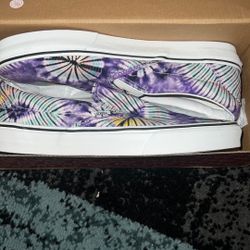 Van Slip-ons Purple Dye Color 